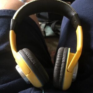Yellow On-Ear Headphones - Wired Stereo Headset